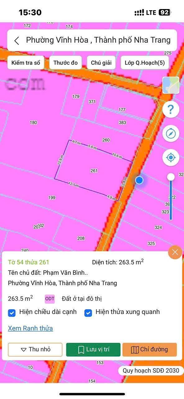 Đất Vàng Vĩnh Hòa 263m² - Sổ Hồng Sang Tên, Cách Biển 150m