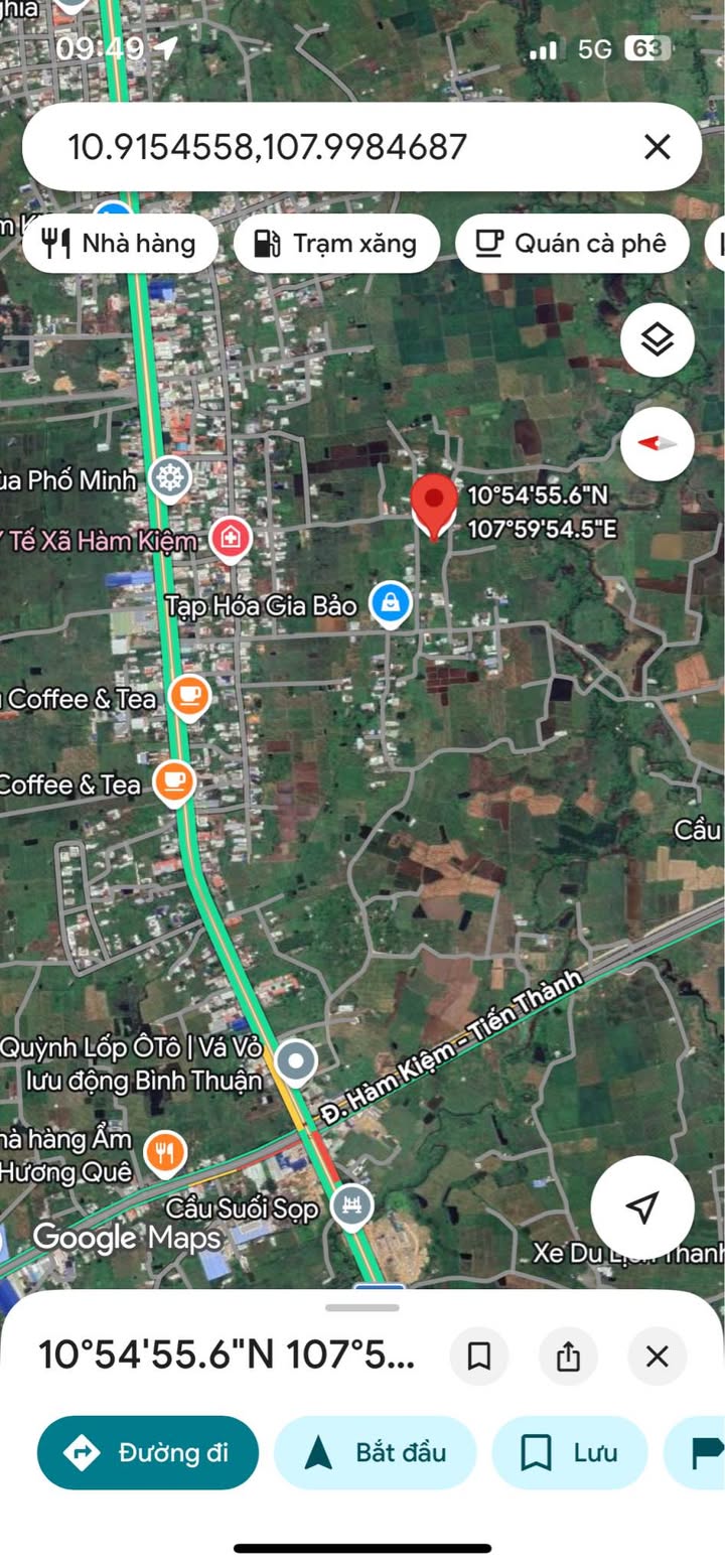 Bán Đất Sào 380m² Kèm Thổ Cư, Vị Trí Đắc Địa Hàm Kiệm, Bình Thuận