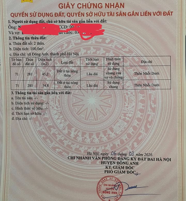 Nhà 4 Tầng Mới Xây Xã Cổ Loa, Đông Anh - 45.2m² Sổ Hồng Sẵn Sàng