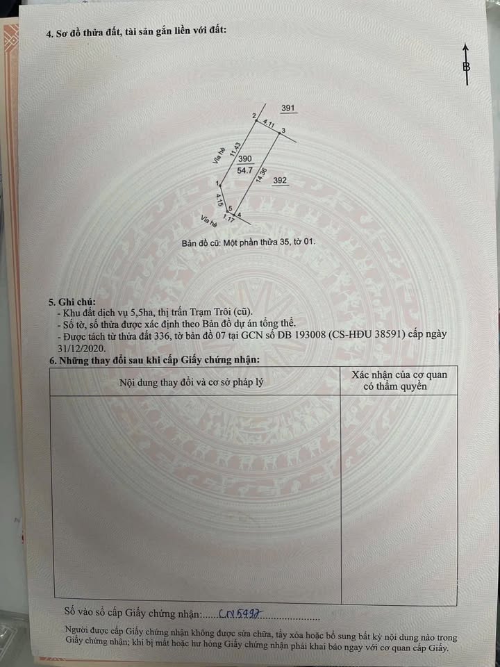 Đất Dịch Vụ Hoài Đức 54.7m² Ô Góc, Mặt Tiền 4.1m - Giá Thỏa Thuận