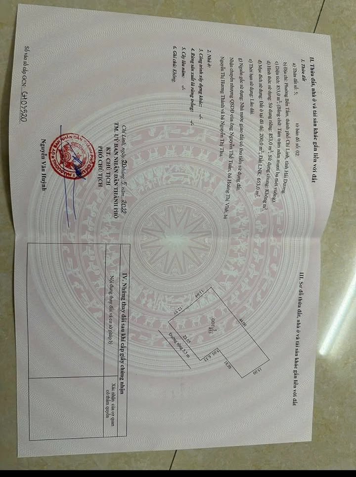 Bán Gấp Farm Nghỉ Dưỡng 2800m² TP Chí Linh - Giá 1 Tỷ