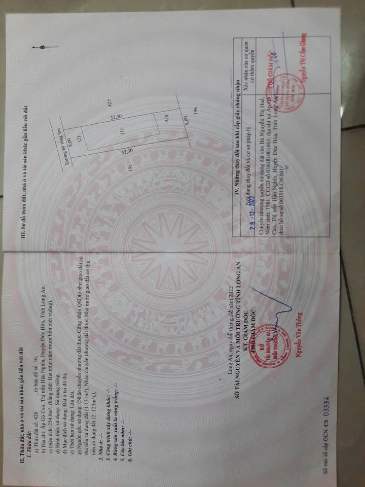 Nhà 372m² Hậu Nghĩa, Đức Hòa - 3.65 Tỷ, Sẵn Sàng Ở Ngay