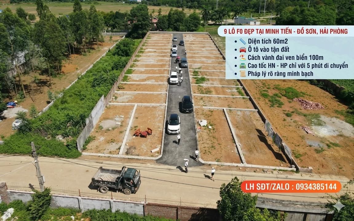 Đất nền F0 Đồ Sơn, Hải Phòng 60m² - Sổ đỏ sẵn sàng, tiềm năng sinh lời cao