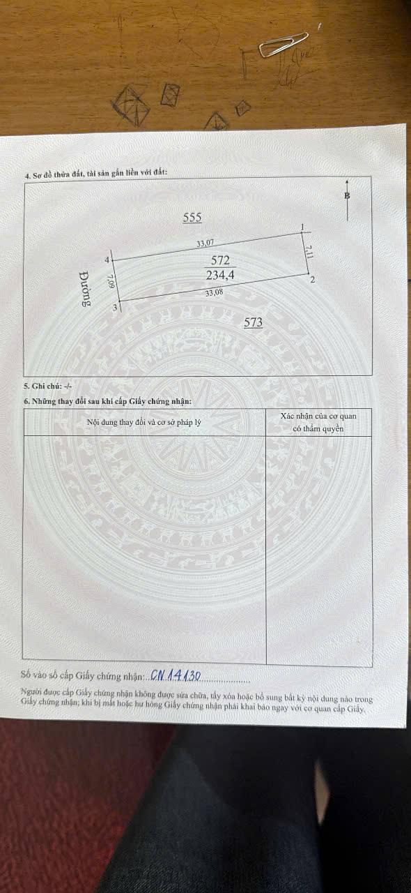 Bán đất 234.4m² Khối 6, Thị trấn Vinh - Sẵn sàng xây nhà nghỉ, kinh doanh