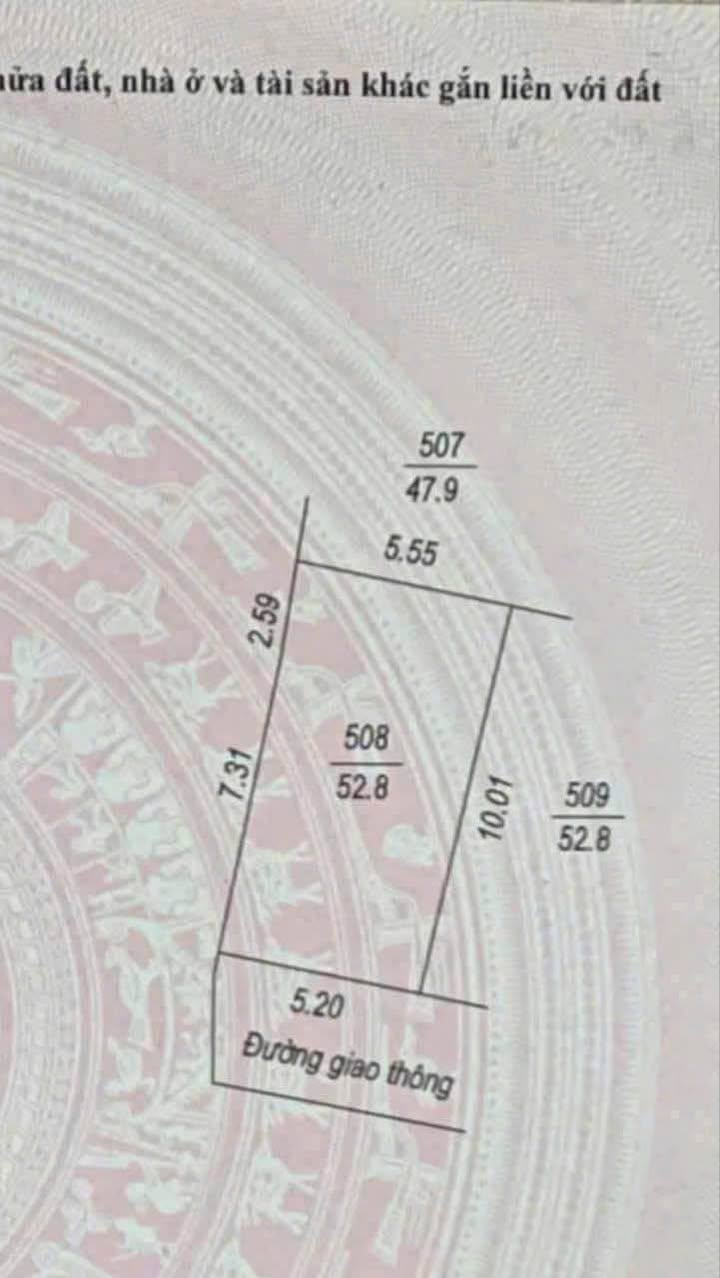 Đất nền Phố Thắng Lợi, TP. Hải Dương - 52.8m² nở hậu, ô tô vào nhà