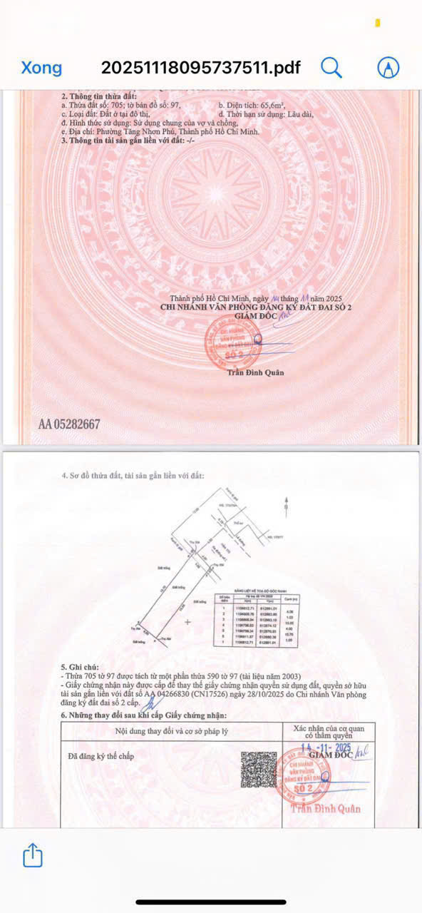 Bán Đất Mặt Tiền Hẻm 175 Đường 2, TP Thủ Đức - 65.6m² Sổ Sẵn