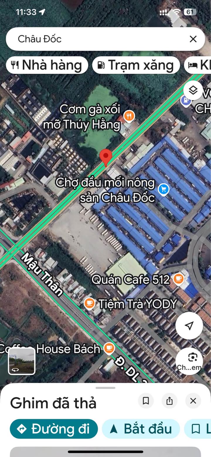 Đất thương mại mặt tiền QL91 Châu Đốc - 18 công, ngang 220m