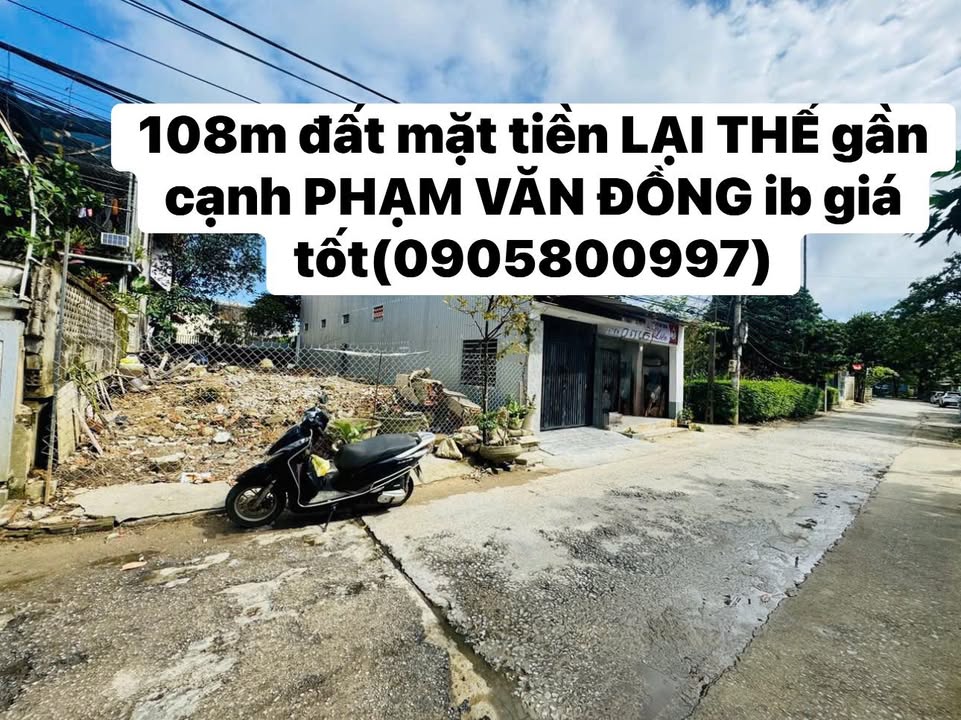 Đất nền mặt tiền Lại Thế, Huế - 108m² - Sổ đỏ chính chủ