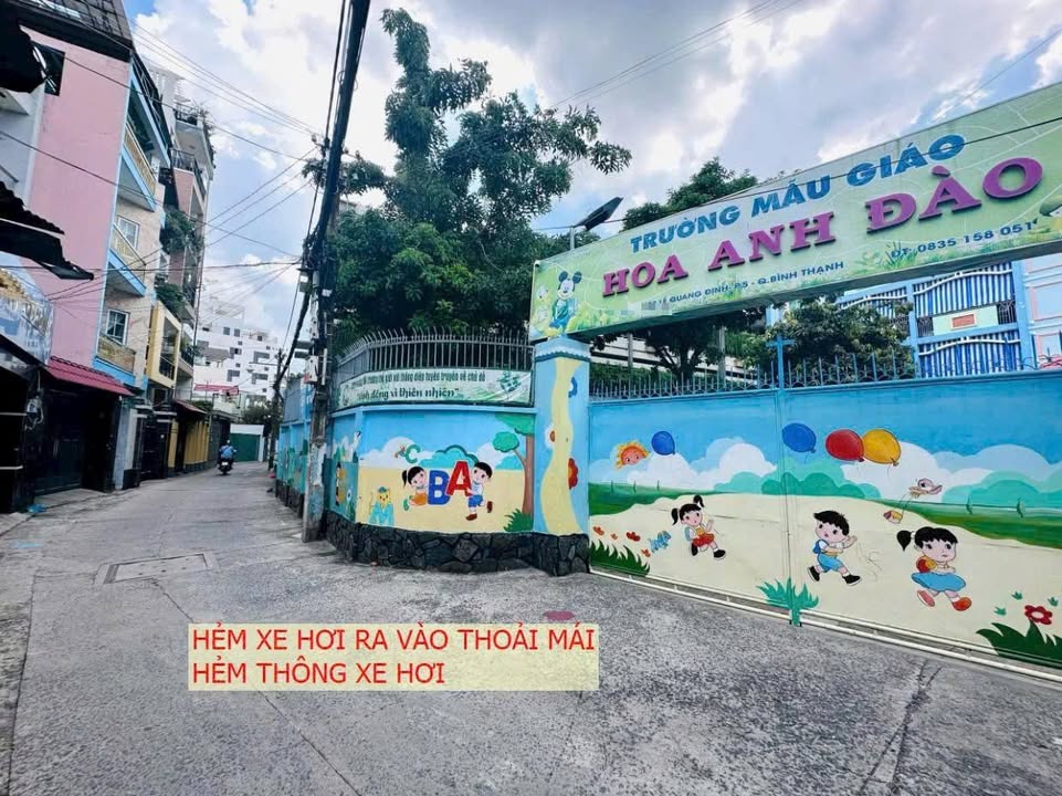 Cho thuê Nhà Hẻm Xe Hơi Lê Quang Định, Bình Thạnh - 6 Tầng, 125m², Giá 55 Triệu