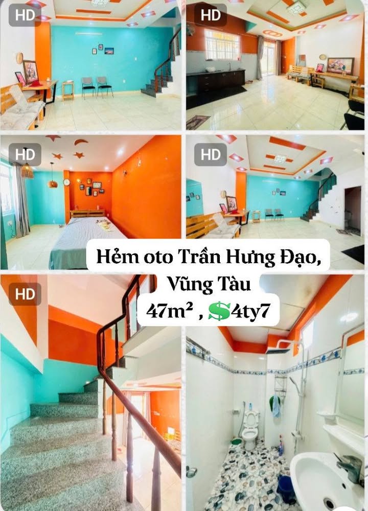 Nhà 47m² Hẻm Oto Phường 1 Vũng Tàu - Vài Bước Ra Biển, Giá Đầu Tư 4.7 Tỷ