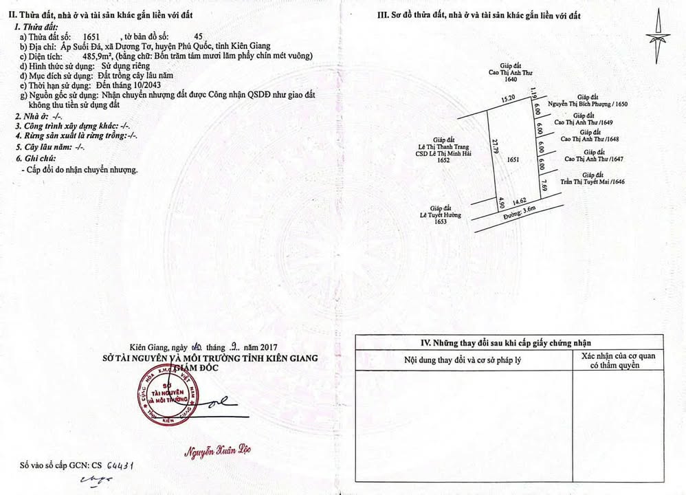 Đất Vườn Phú Quốc 485m² - Sẵn Nhà, Pháp Lý Rõ Ràng