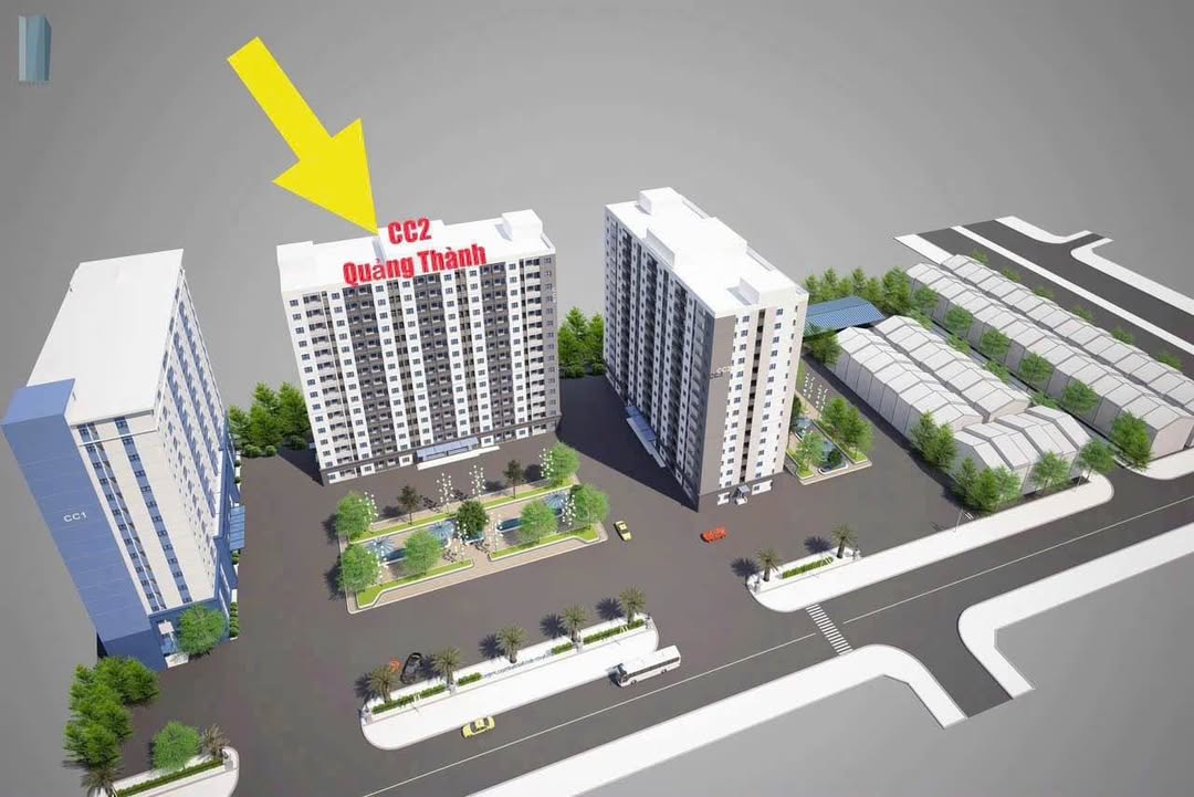 Căn hộ góc tầng 12A Chung cư Quảng Thành 58m² - 1.35 Tỷ