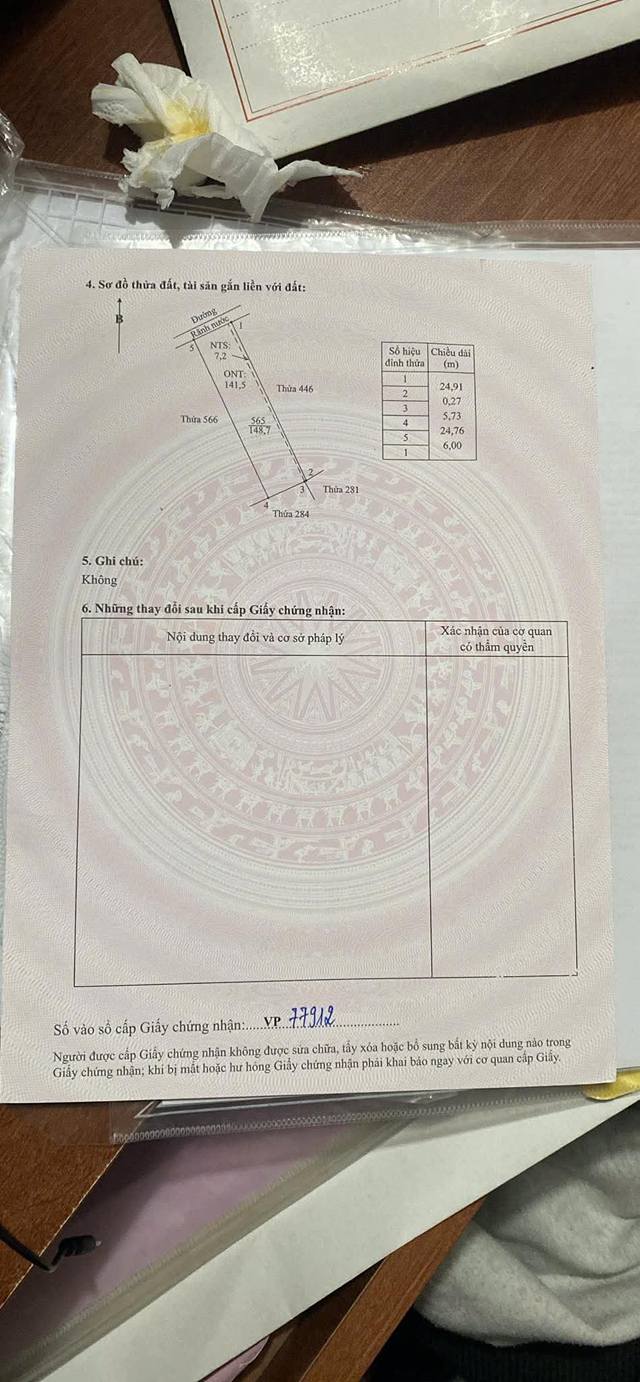 Đất nền Kim Sơn, Ninh Bình 148m² - Sổ đỏ sẵn, mặt tiền 6m, hướng Bắc