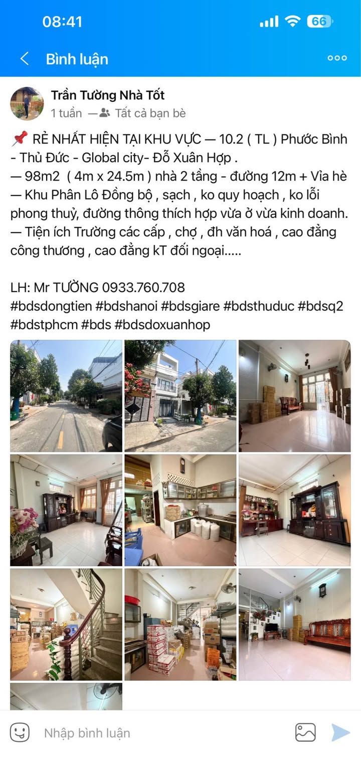 Nhà 98m² Đỗ Xuân Hợp, Thủ Đức - Giá Tốt, Kinh Doanh Đỉnh