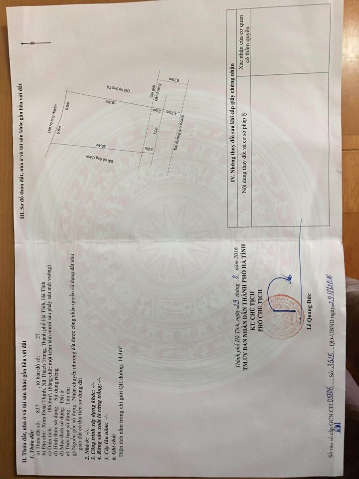 Bán Đất Hà Tĩnh 186m² - Sát Hồ Điều Hòa, View Công Viên Siêu Đẹp