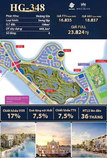 Biệt thự Song Lập HG-348 Vinhomes Royal Island - 199m² Giá Ưu Đãi