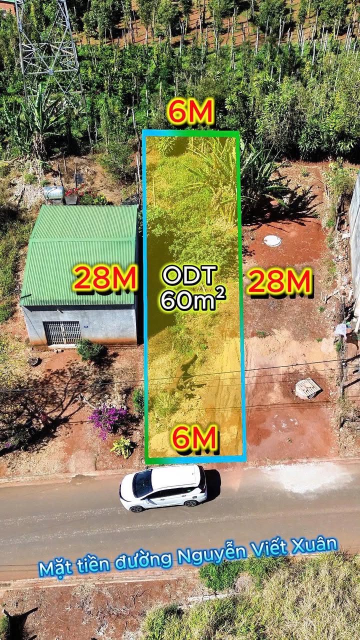 Bán Đất Mặt Tiền Nguyễn Viết Xuân, Ea Drăng 168m² - Giá 1.1 Tỷ Chính Chủ