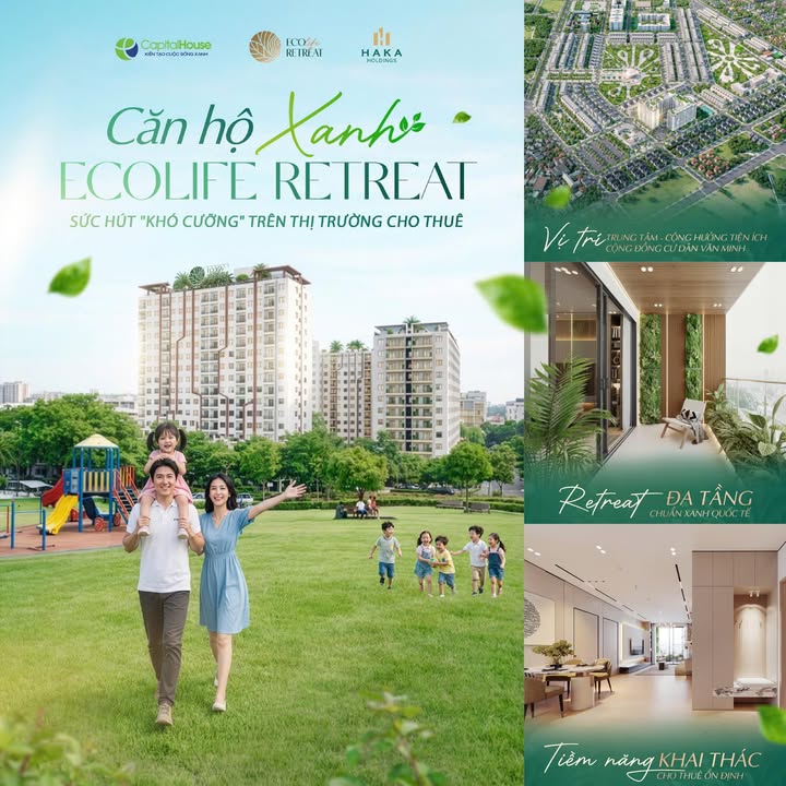 Cho thuê căn hộ Ecolife Retreat Bắc Giang - Tiện ích xanh, vị trí trung tâm