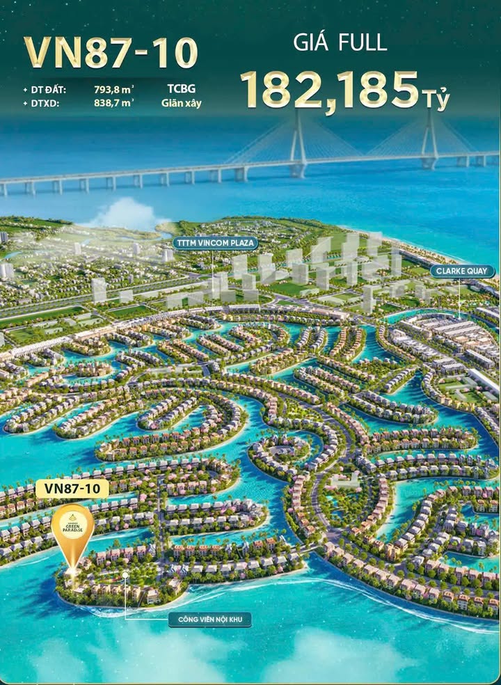 Biệt thự góc Cần Giờ 793m² - Siêu phẩm nghỉ dưỡng, đầu tư 182 tỷ