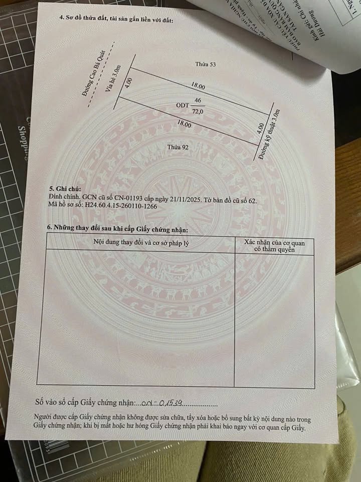 Bán Đất Nền Đông Nam Cường, Hải Dương 72m² - Sổ Đỏ Sẵn Sàng