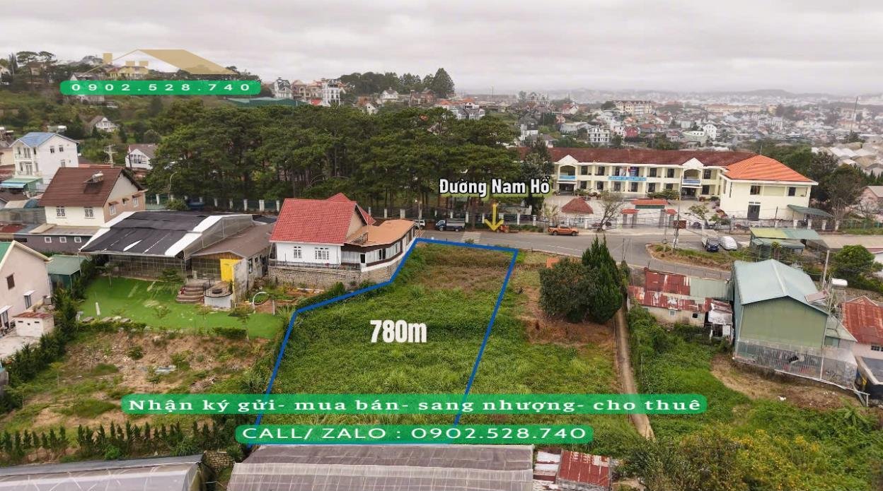 Bán Đất Mặt Tiền Nam Hồ Đà Lạt 780m² - Tiềm Năng Xây Villa Nghỉ Dưỡng
