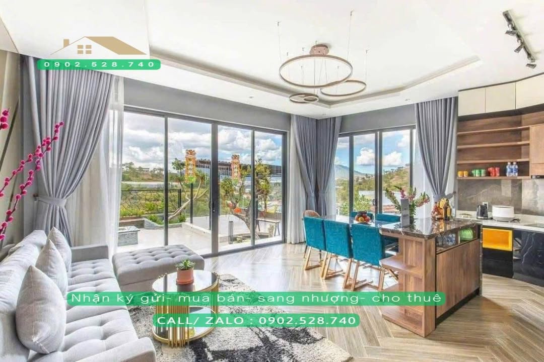 Bán Villa Đà Lạt 1300m² - Kinh doanh ổn định, view thung lũng chill