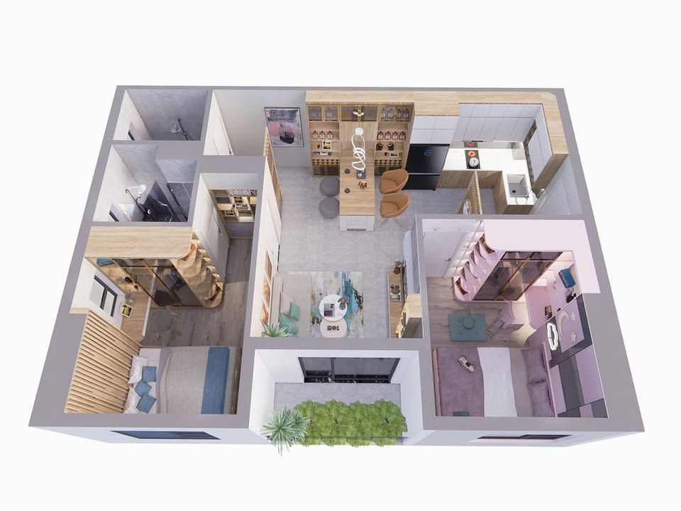 Căn hộ 2PN Thủ Đức 54m² - Thanh toán 500 triệu nhận nhà, gần Metro