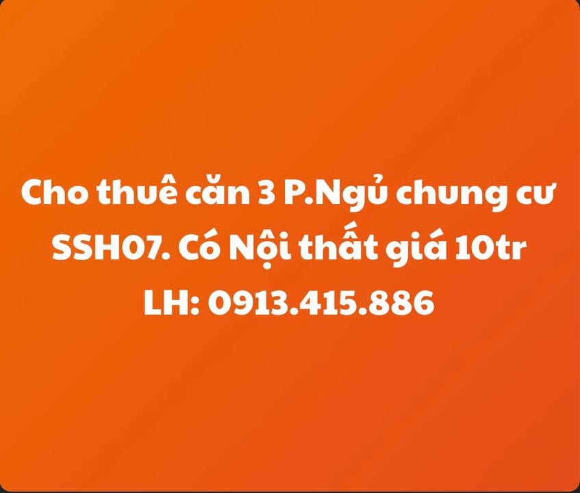 Cho thuê căn hộ 3PN 73m² tại Quận 7 - Nội thất đủ, giá 10 triệu/tháng