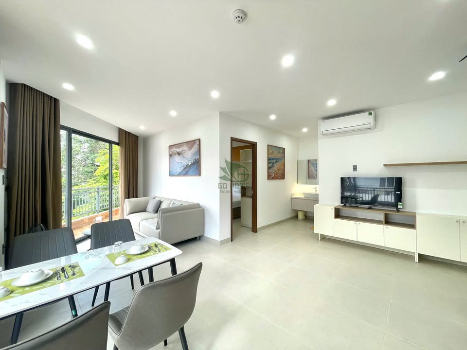 Căn hộ 1PN Cao cấp VCN Phước Hải, Nha Trang - Ban công Lô Góc View Đẹp