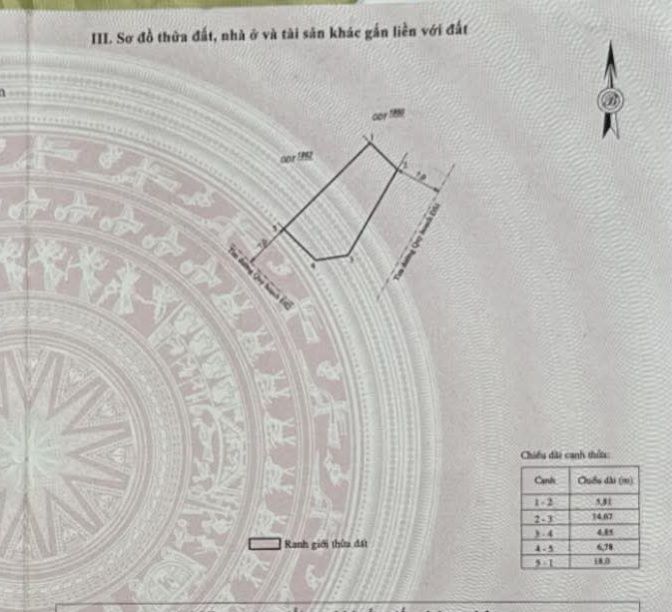 Đất Lô Góc KDC Cẩm Vân - An Nhơn 141.5m² Sổ Đỏ Chính Chủ - Giá Nhỉnh 1 Tỷ