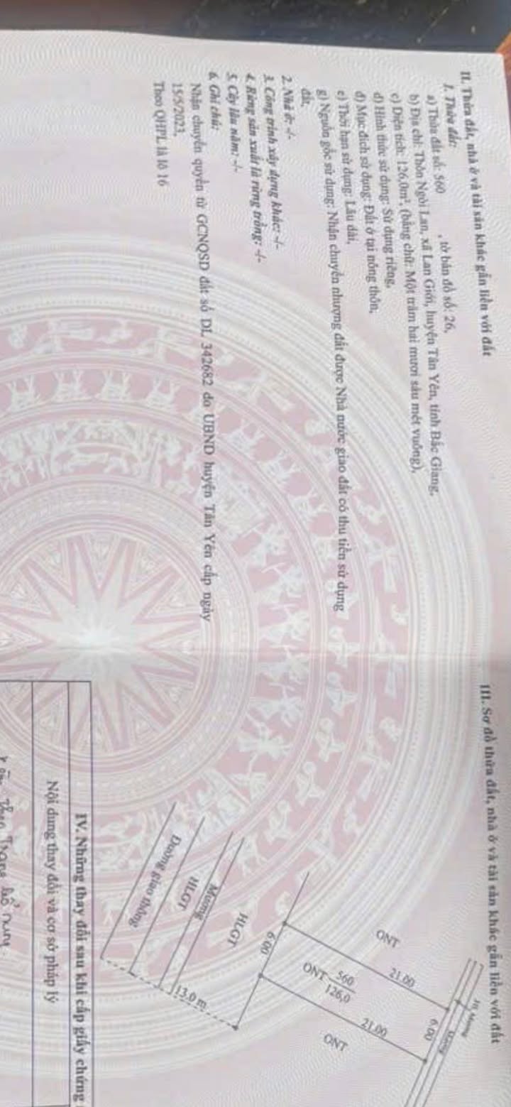 Đất đấu giá Xã Lan Giới 120m² - Giá 1.x Tỷ - Sẵn Sàng Đầu Tư