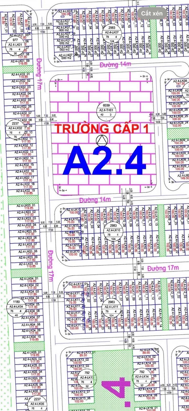 Bán gấp Liền kề A2.4 Thanh Hà 75m² - 5 tầng, nhận nhà ngay