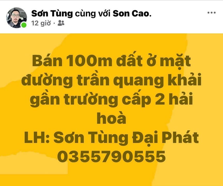Đất nền Trần Quang Khải Móng Cái 100m² – Tiềm năng tăng giá vượt trội!