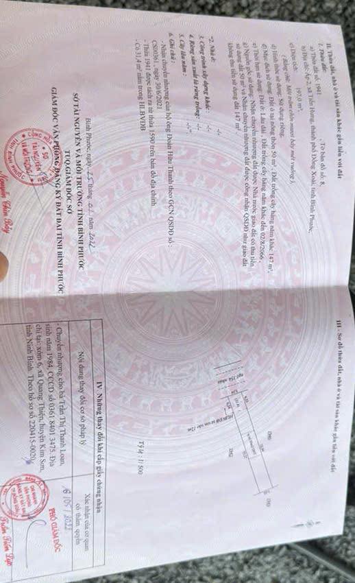 Bán Đất 200m² Mặt Tiền Hẻm 354 Tiến Hưng, Đồng Xoài - Giá 680 Triệu