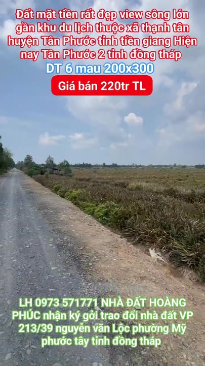 Đất Nền Đồng Tháp 60.000m² Mặt Tiền Sông Lớn, Giá Đầu Tư 13.2 Tỷ