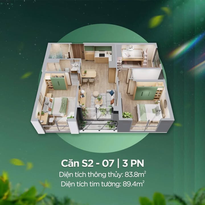 Chung cư 3PN 87m² Sentosa, Thanh Hóa - View Vườn, Bể Bơi, Sẵn Sàng Ở Ngay