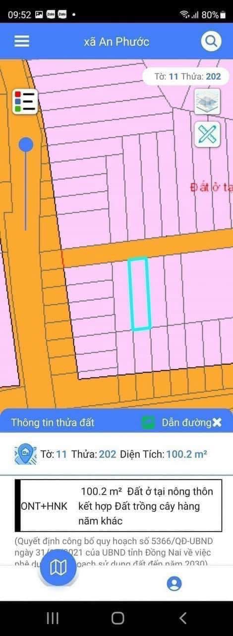 Bán Đất 100m² Ấp 7 An Phước Long Thành - Sổ Đỏ Thổ Cư
