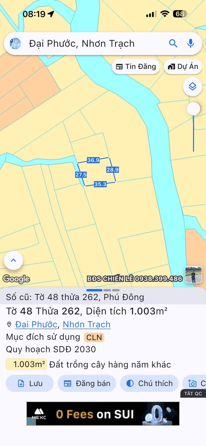 Đất nền 1003m² Phú Đức, Bình Long - Giá 2 Tỷ, Sổ Đỏ Rõ Ràng