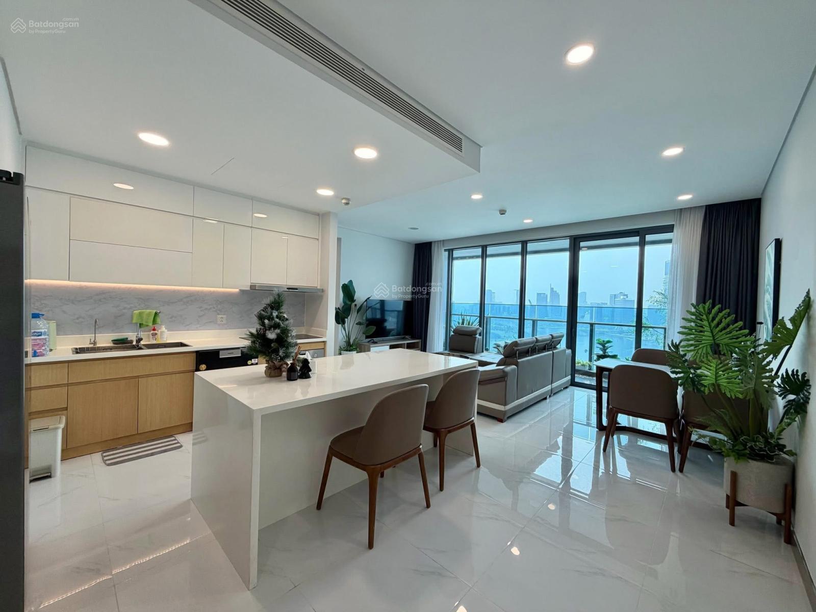 Cho thuê căn hộ Sunwah Pearl 2PN 100m² - Giá 35 triệu/tháng, view sông đẹp