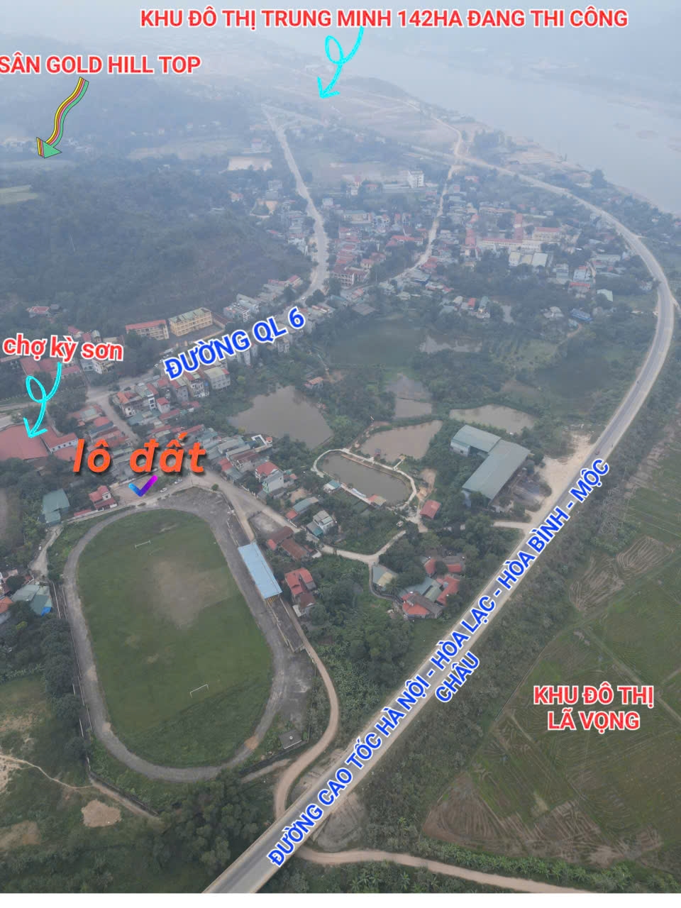 Đất Nền Lô Góc 573m² Full Thổ Cư, Cửa Ngõ TP. Hòa Bình - Sổ Đỏ Sẵn Sàng