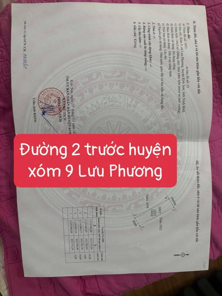 Đất nền Kim Sơn 144m² Sổ đỏ chính chủ - Hạ giá sâu, đầu tư sinh lời