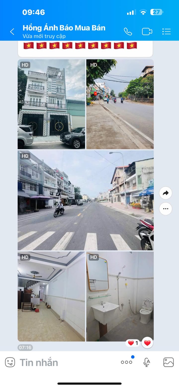 Cho thuê nhà mặt tiền kinh doanh 96m² đường Hùng Vương, Bình Tân - 17 triệu/tháng