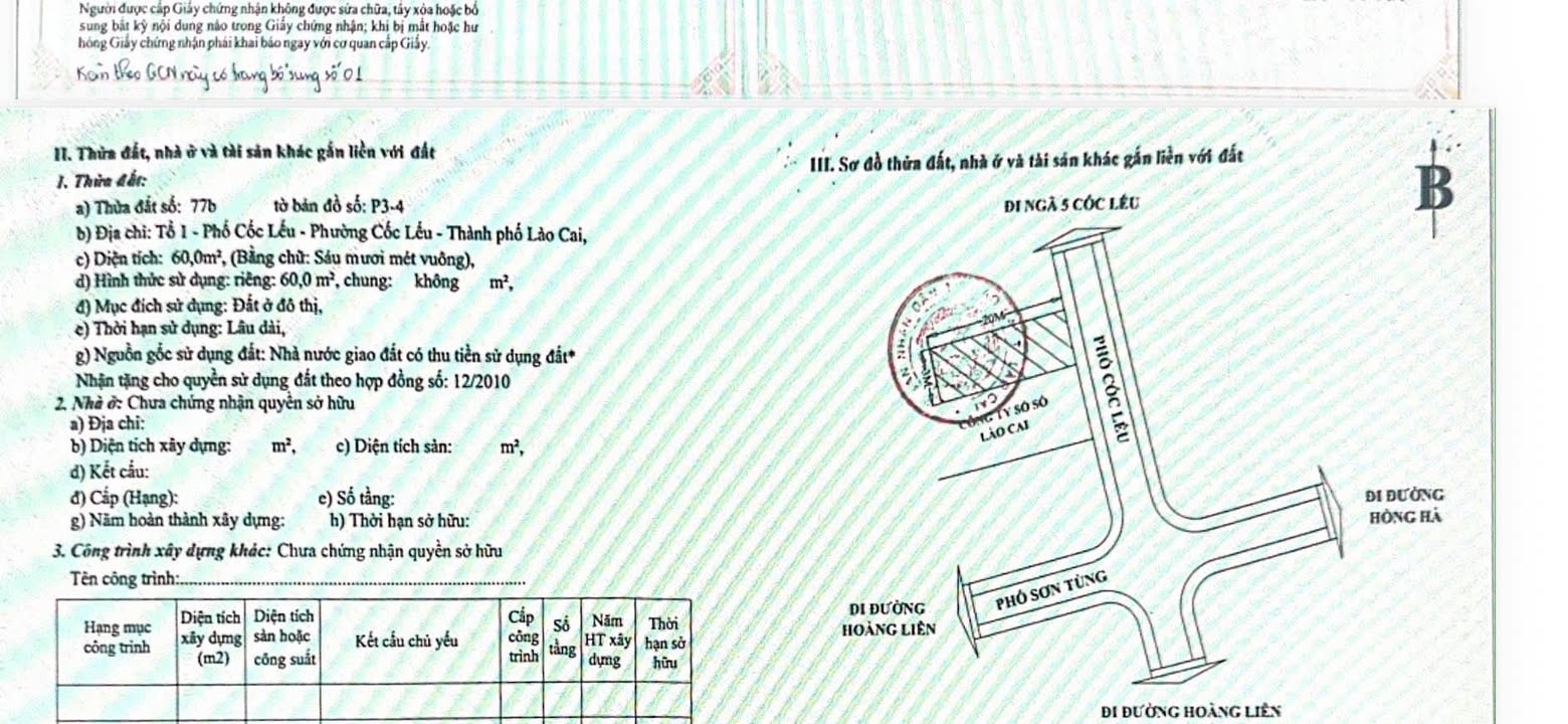 Đất Mặt Tiền Cốc Lếu 60m² – Vị Trí Vàng Kinh Doanh, Sổ Đỏ Riêng