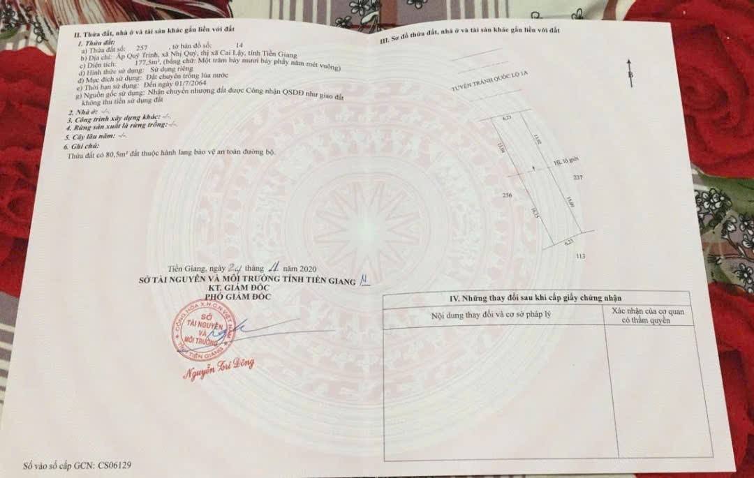 Bán Gấp Đất Mặt Tiền Đường Tránh TX Cai Lậy 6229m² - Kinh Doanh Sầm Uất