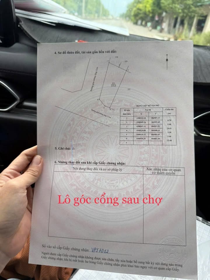 Đất Nền Lô Góc Chợ Mới, Hà Tĩnh - 235m² Giá Thỏa Thuận