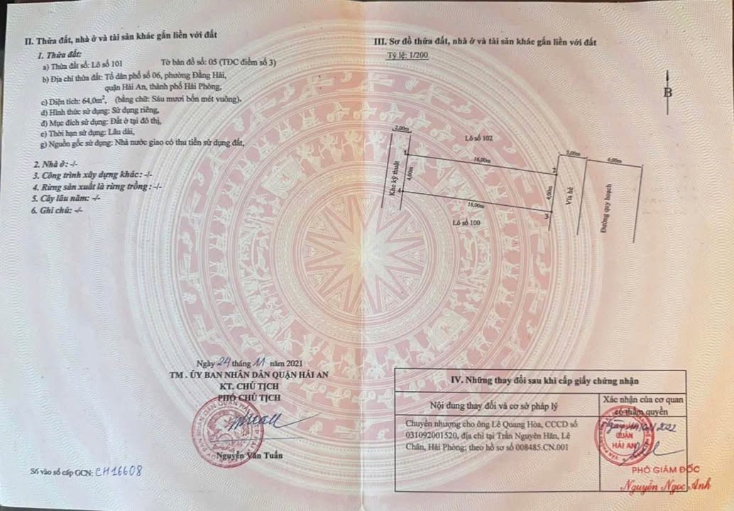 Đất Nền Hải An 64m² - Sổ Đỏ Chính Chủ, Đường Ô Tô, Giá Tốt