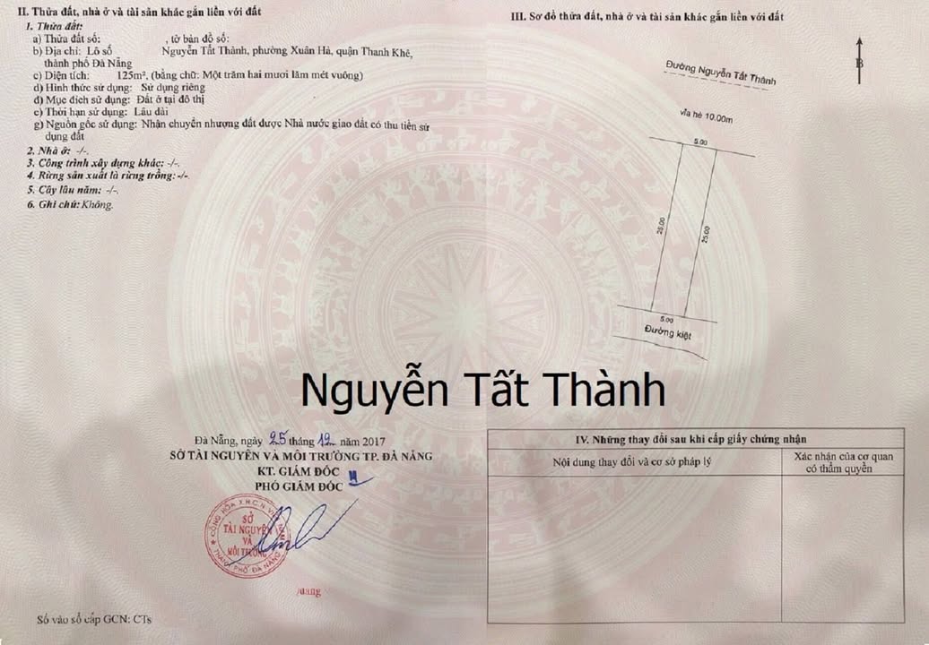 Đất nền Mặt tiền Nguyễn Tất Thành, Đà Nẵng - 250m², Giá từ 14 tỷ