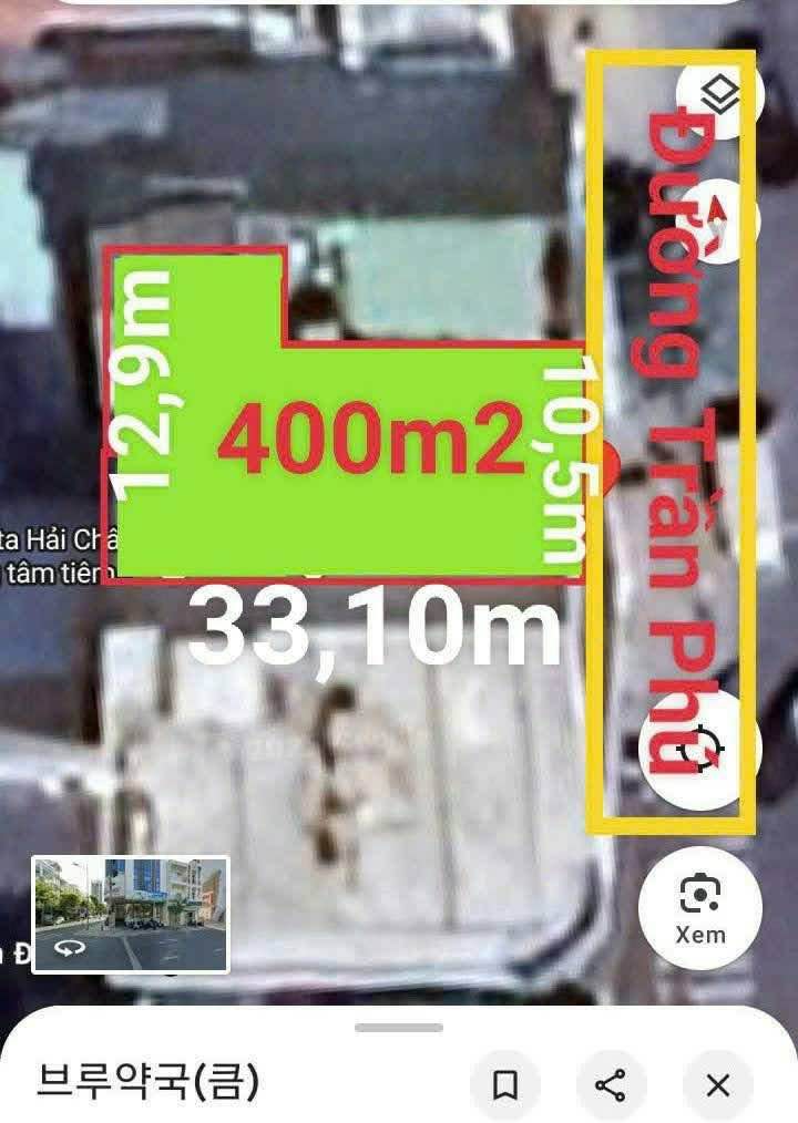 Đất Mặt Tiền Trần Phú Đà Nẵng 400m² - Vị Trí Đắc Địa, Giá Hấp Dẫn