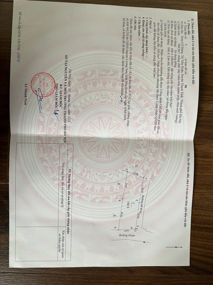 Đất Lô Góc 740m² Thạch Thất - Sẵn Sàng Xây Villa/Homestay Cao Cấp