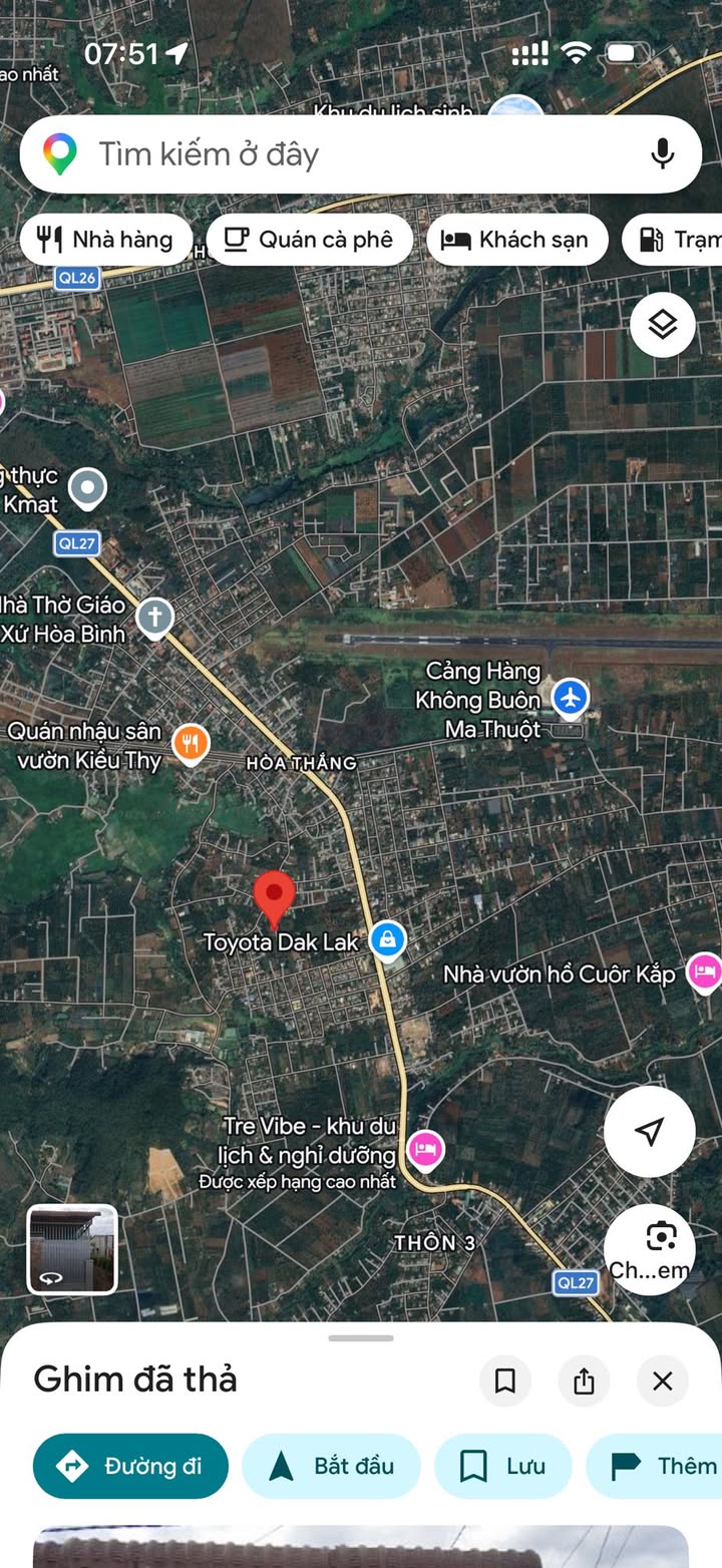 Đất nền Cư Kuin Đăk Lăk - 100m² Sổ đỏ chính chủ, giá 1.1 tỷ